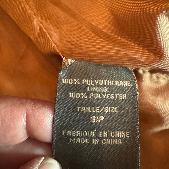 🌟 Vintage Suzy Shier Faux Leather Moto Jacket - Small (S/P) - Cognac Brown 🌟 - Picture 7 of 13